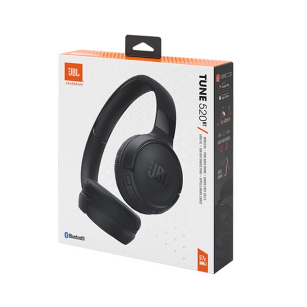 JBL Tune 520BT Wireless On-Ear Headphones Black