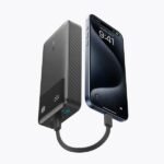 Anker 30W 20,000mAh High-Speed Power Bank with USB-C Cable Lanyard A1384 Black