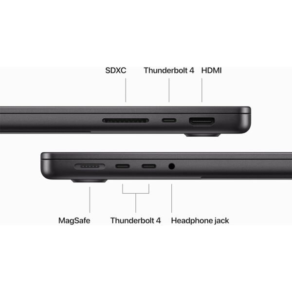 MacBook Pro M3 Pro Chip 12 core CPU 18 Core GPU 18gb RAM 512gb SSD 16.2” Space Black