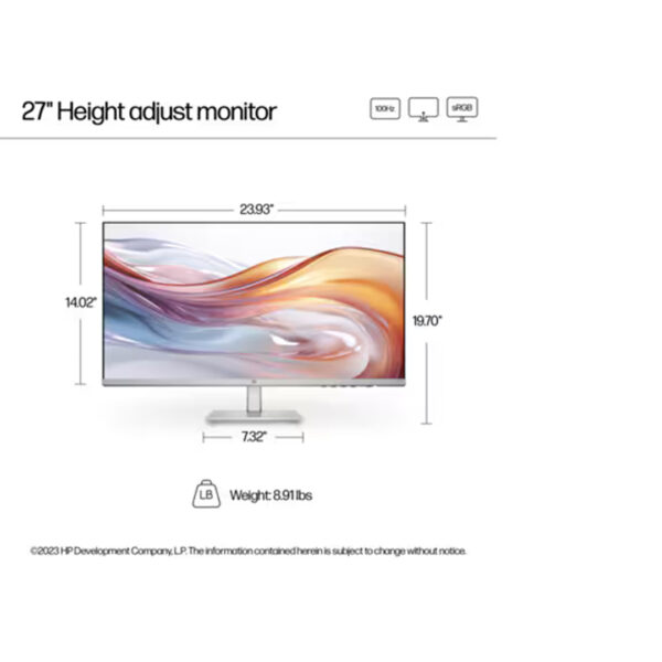 HP 527SF 27 Inch Monitor