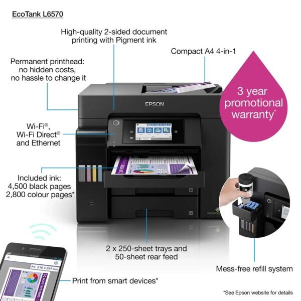 Epson EcoTank L6570 Printer