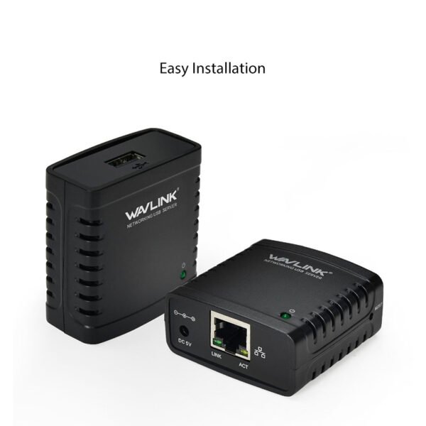 NU78M41 10/100Mbps Ethernet to USB 2.0 Network LPR Print Server