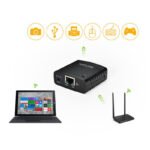 NU78M41 10/100Mbps Ethernet to USB 2.0 Network LPR Print Server