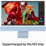 Apple iMac M3 Chip 24 Inch Retina Display 4500 8gb RAM 256gb SSD MacOS Sonoma 14 Blue