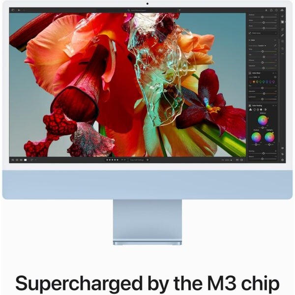 Apple iMac M3 Chip 24 Inch Retina Display 4500 8gb RAM 256gb SSD MacOS Sonoma 14 Blue