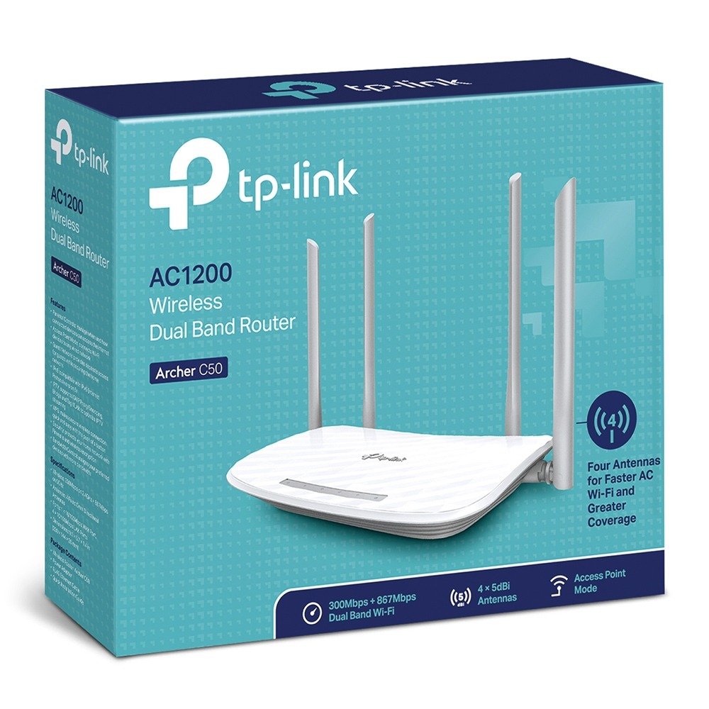 Archer C50 TpLink AC1200 Wireless Dual Band WiFi Router