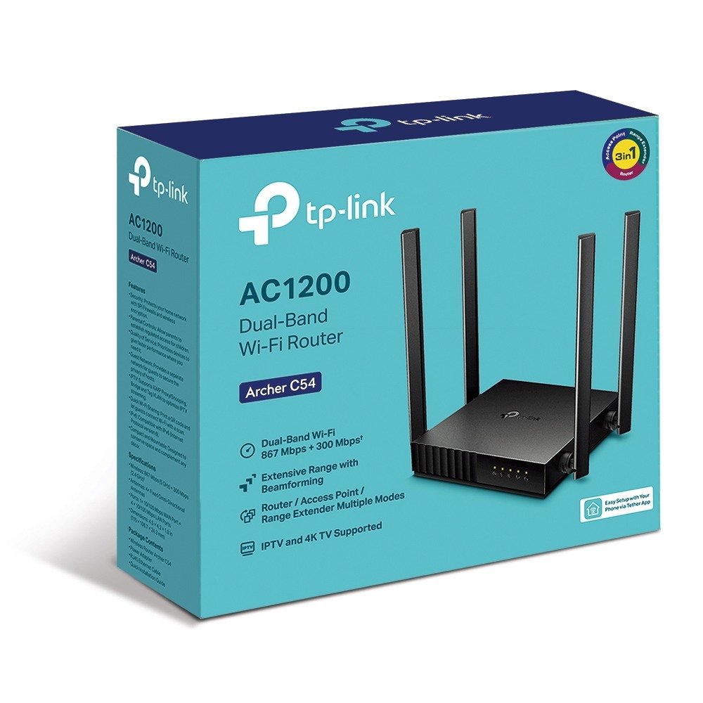 Archer C54 EU TpLink AC1200 Dual Band Wireless WiFi Router