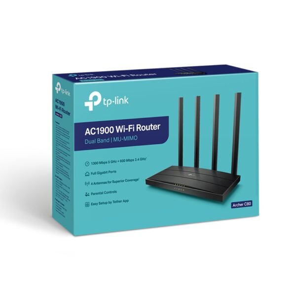 Archer C80 TpLink AC1900 MU-MUMO WiFi Router