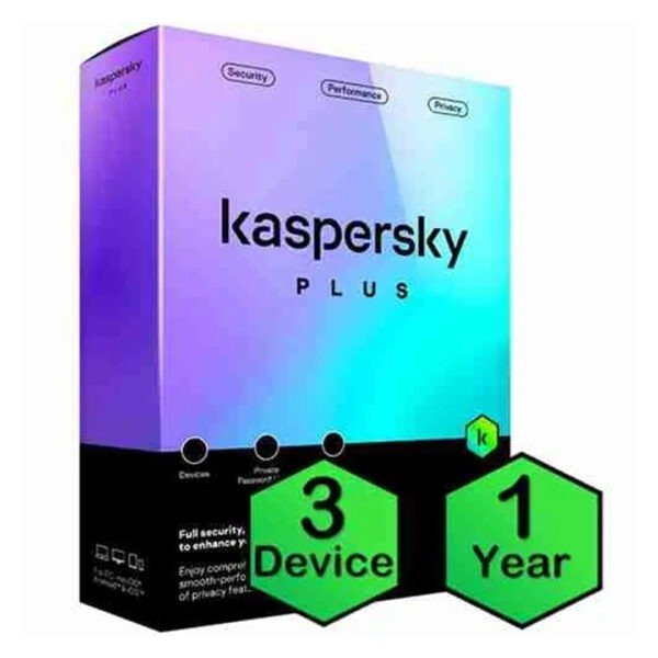 Kaspersky Plus 3 Device 1 Year (AFR) edition (Part Number: KL1042Q5CFS-PAPDVDnoCD)
