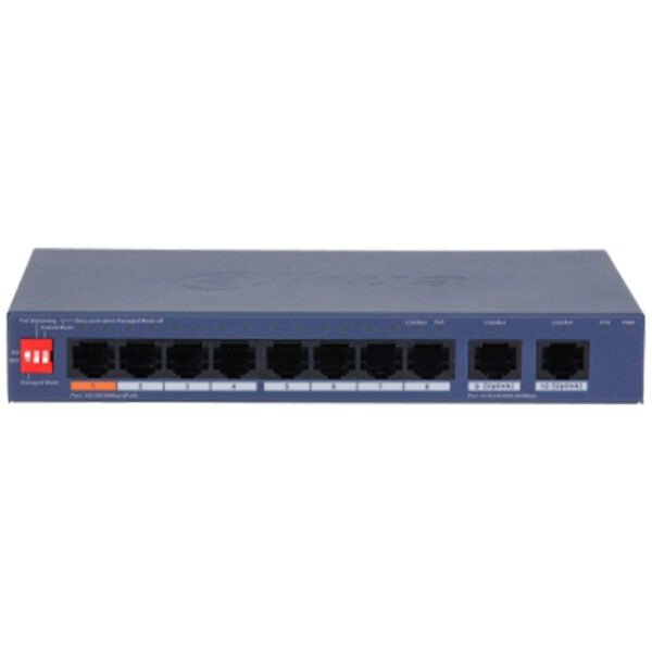 Dahua 10 Port PoE switch DH-CS4010-8ET2GT-60 Desktop switch
