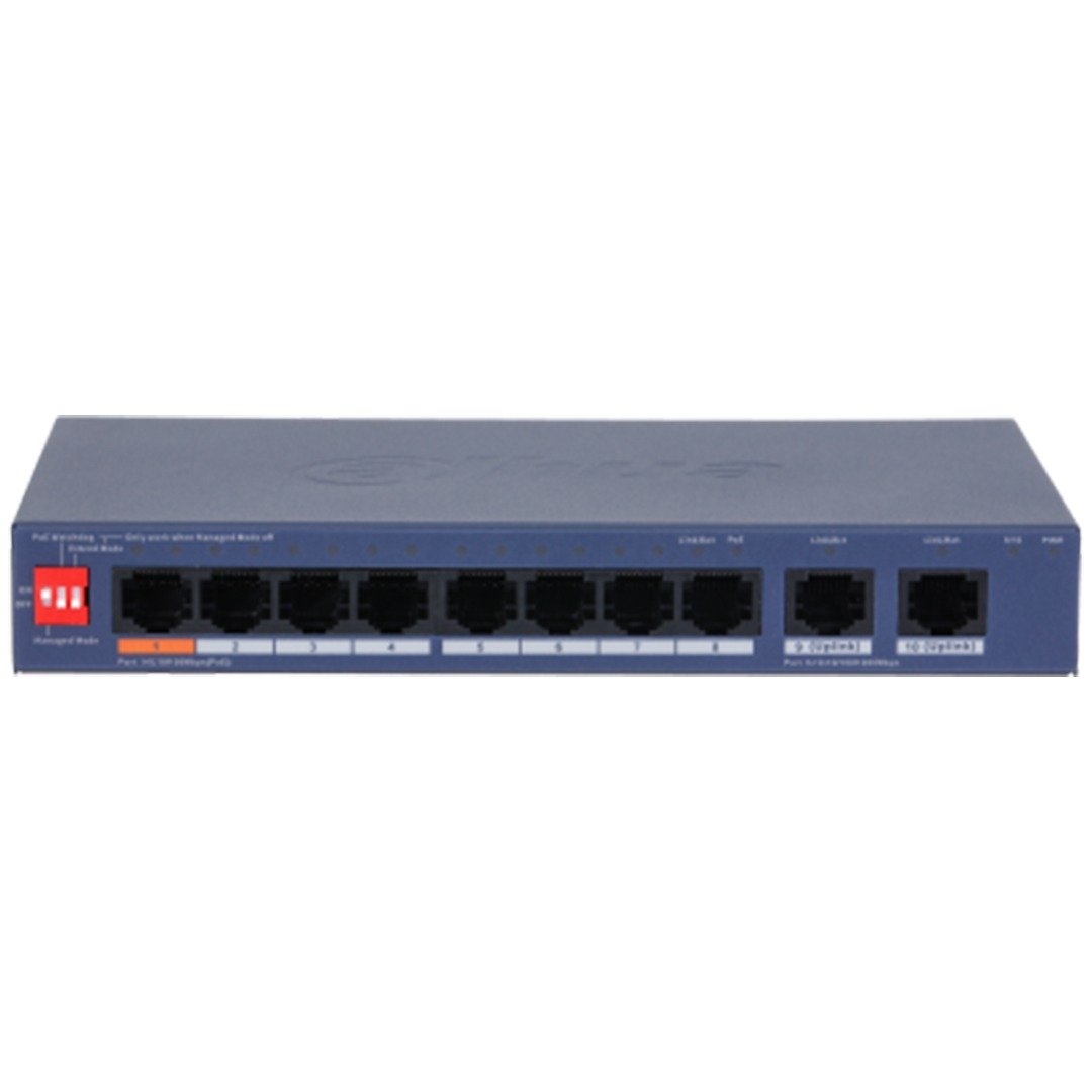 Dahua 10 Port PoE switch DH-CS4010-8ET2GT-60 Desktop switch