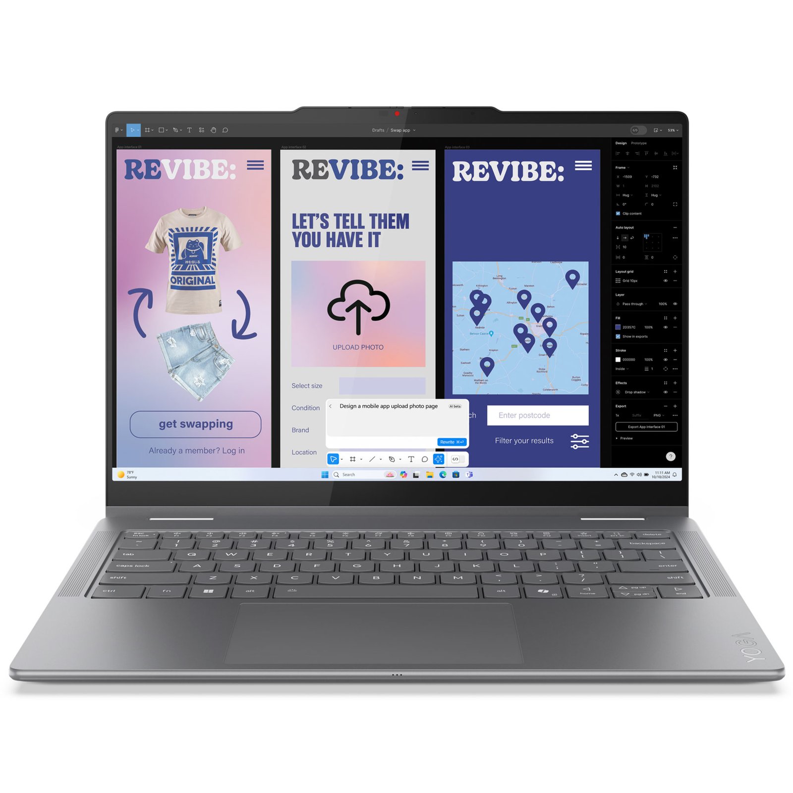 Lenovo Yoga 7 2-in-1 14ILL10 X360 Ultra 7 256V 16gb RAM 512gb SSD 14" 2.8K WQXGA OLED, Lenovo Pen