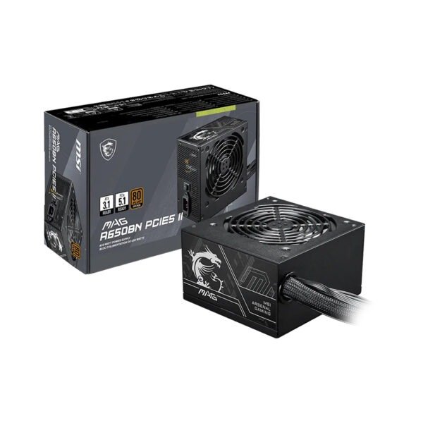 MSI MAG A650BN PCIE5 II 650W Desktop Power Supply