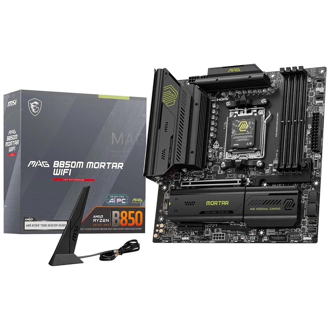 MSI MAG B850M MORTAR WIFI Motherboard - AMD, DDR5
