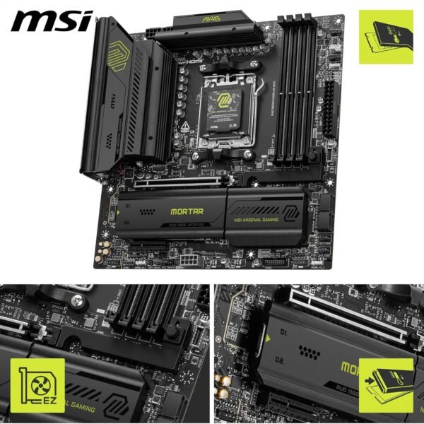 MSI MAG B850M MORTAR WIFI Motherboard - AMD, DDR5