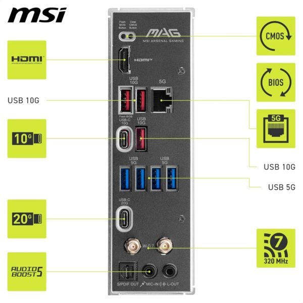 MSI MAG B850M MORTAR WIFI Motherboard - AMD, DDR5