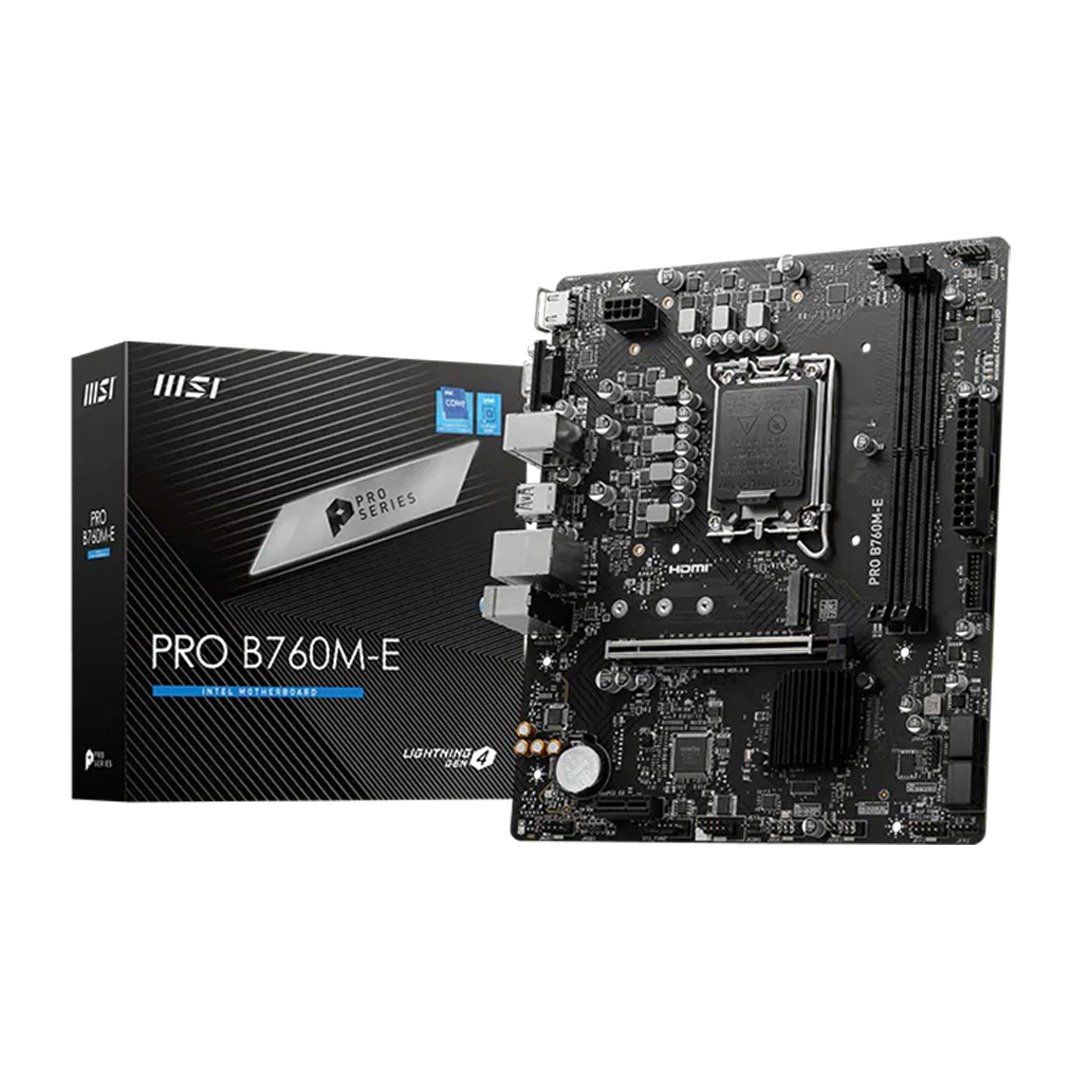 MSI PRO B760M-E DDR5 Desktop Gaming Motherboard