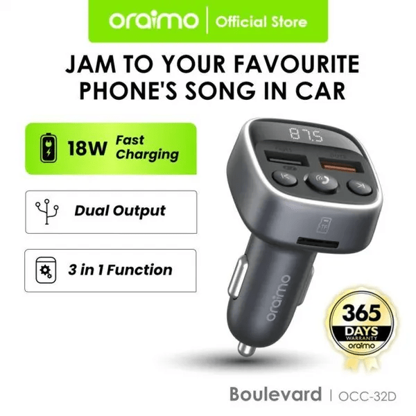 oraimo Boulevard 18W Car Charger OCC-32D 2