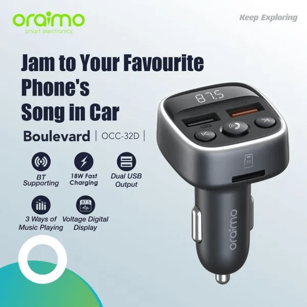 oraimo Boulevard 18W Car Charger OCC-32D