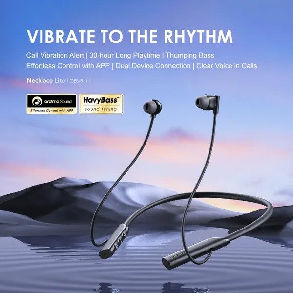 oraimo Necklace Lite Call Vibration Wireless Headphones OEB-311