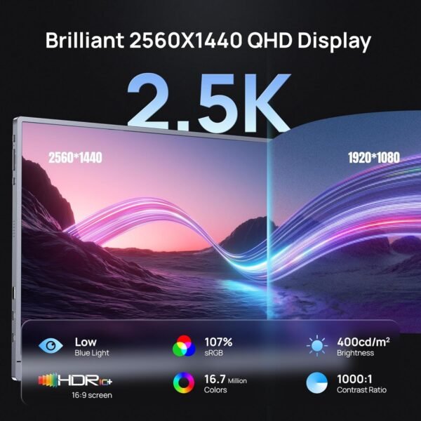ARZOPA Z3FC Europe-A 16.1Inch 2.5K Display 180Hz