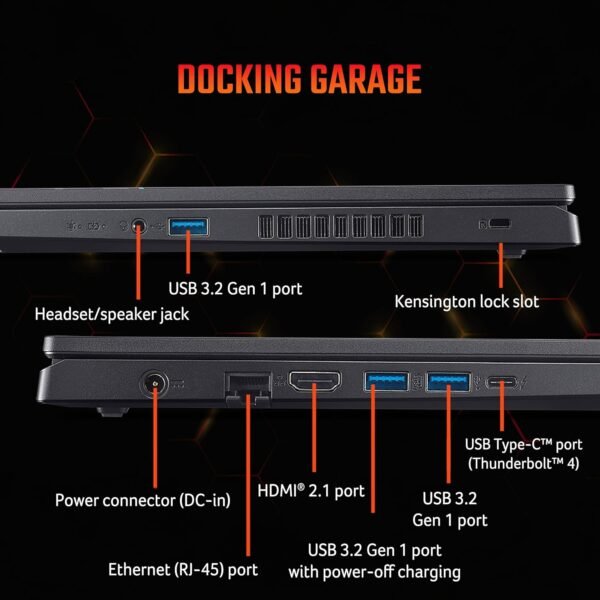 Acer Nitro V15 Intel core i7-13620H 13th Gen 16gb RAM 512gb SSD 6gb NVIDIA RTX 4050 15.6 Inches