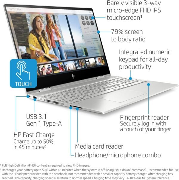 Hp Envy 15 Gaming x360 Core i7-13700HX 13th Gen 16gb RAM 1Tb SSD 4gb NVIDIA RTX 3050 Touchscreen