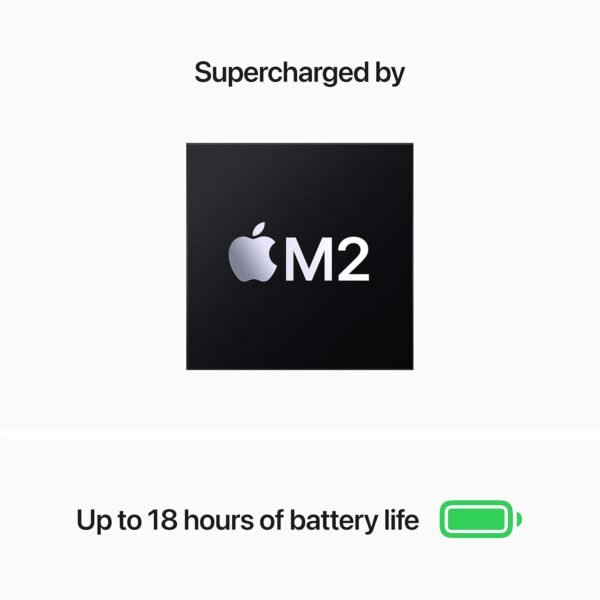MacBook Air M2 Chip 8gb RAM 512gb SSD, MacOS Monterey 12, 15.3 Inch, Space Grey