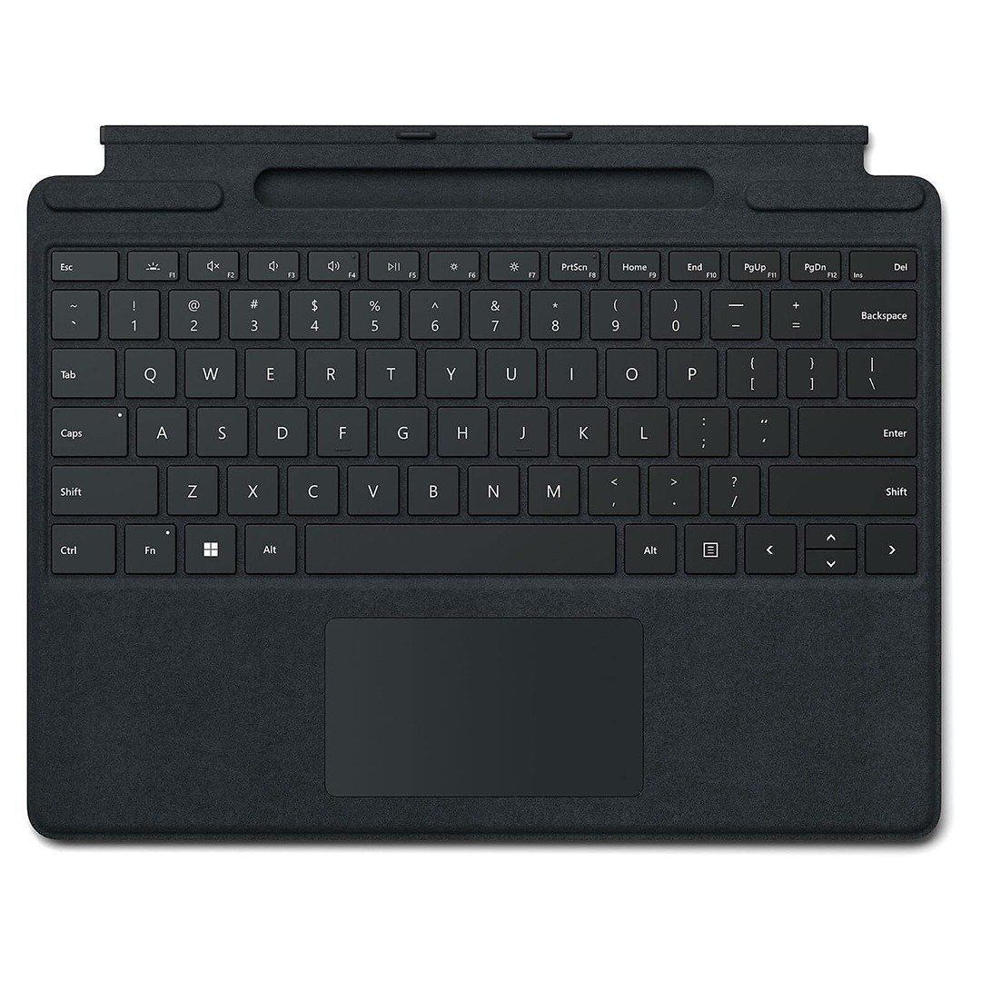 Microsoft Surface Pro keyboard 8/9/X/XI 11th edition with pen Holder, Backlit, Black
