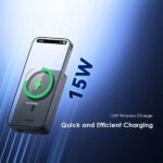 Oraimo MagPower 15 OPB-7102W 10000mAh magnetic wireless and wired power bank available in black and white