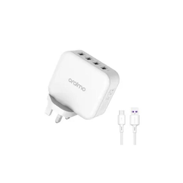 Oraimo PowerCube 4P OCW-U81F 4 ports chargers with Micro USB cable