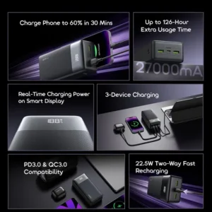 Oraimo PowerNova QF1 OPB-7270Q 27000mAh 22.5W Power Bank 2