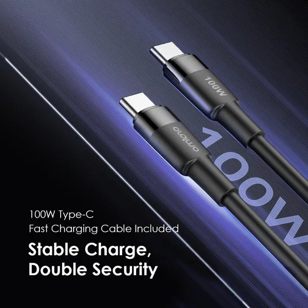 oraimo HyperGaN 65 65W GaN Wall Charger Kit with 100W CC Cable OCW-7652U-116CC