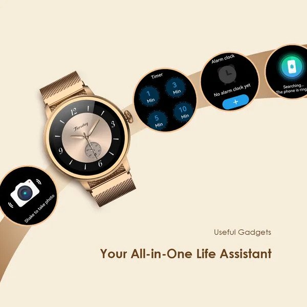 oraimo Watch Muse 1.32 Inch AMOLED IP68 Smart Watch OSW-831N