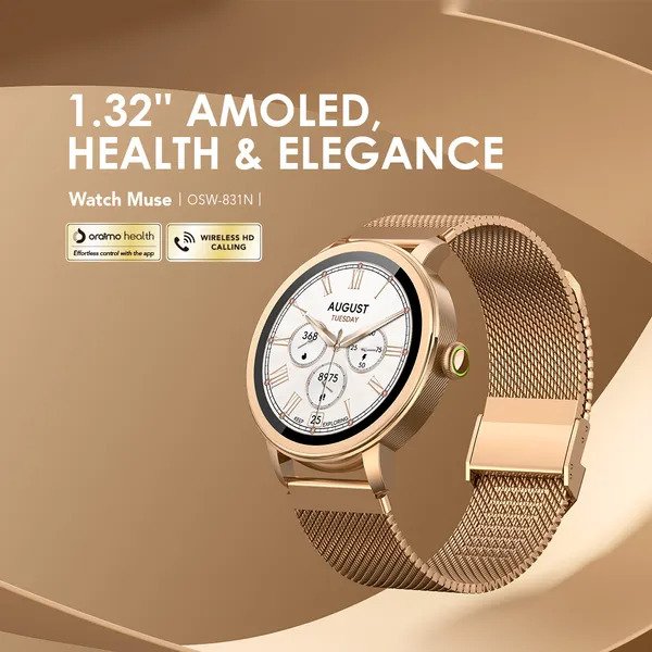 oraimo Watch Muse 1.32 Inch AMOLED IP68 Smart Watch OSW-831N 2