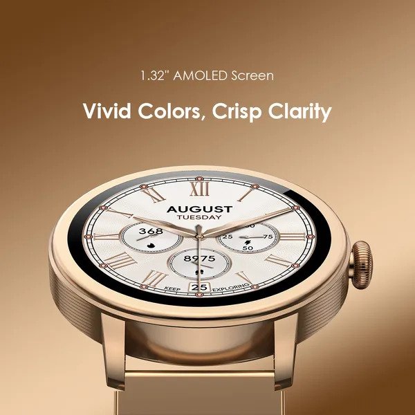 oraimo Watch Muse 1.32 Inch AMOLED IP68 Smart Watch OSW-831N