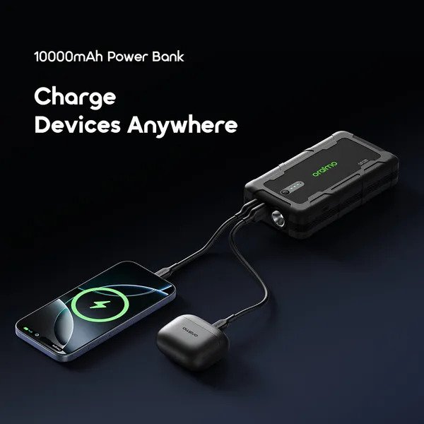 oraimo power Spark 1500A 12V Car Jump Starter with 10,000mAh Power bank