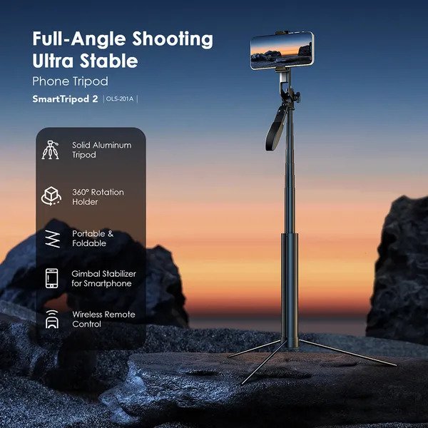 oraimo tripod 2 OLS-201A 360° Tripod Gimbal Stabilizer