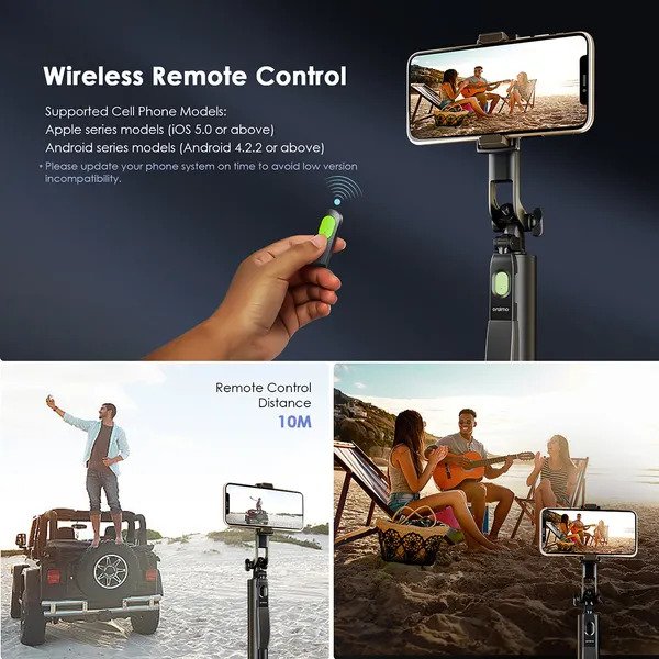 oraimo tripod 2 OLS-201A 360° Tripod Gimbal Stabilizer