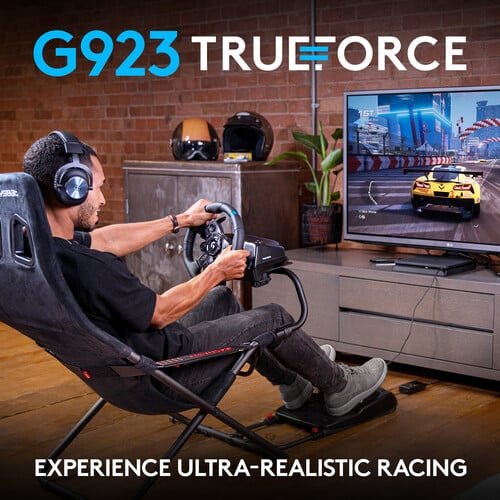 Logitech G G923 TRUEFORCE Sim Racing Wheel and Pedals for PC, Xbox X|S & Xbox One