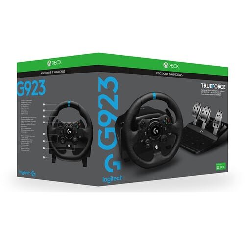 Logitech G G923 TRUEFORCE Sim Racing Wheel and Pedals for PC, Xbox X|S & Xbox One
