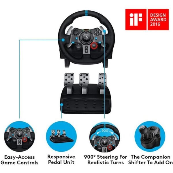Logitech G29 Driving Force Racing Wheel (PS3,PS4, PS5 & PC)