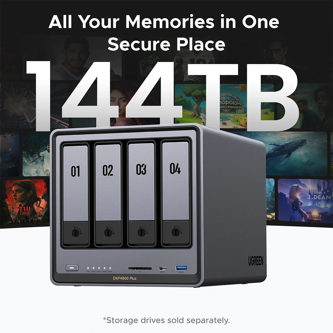 UGREEN CM752 DPXP4800 4 BAY High performance desktop NAS Lapymania 2