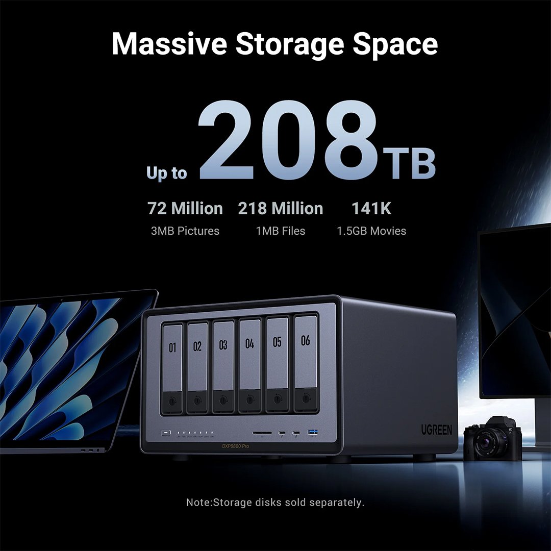 UGREEN CM752 DPXP6800 Pro 6 Bay High performance desktop NAS Kenya 2