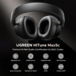 UGREEN HP203 HiTune Max5c Over-ear Bluetooth Headphone with Adaptive Noise Cancelling-White