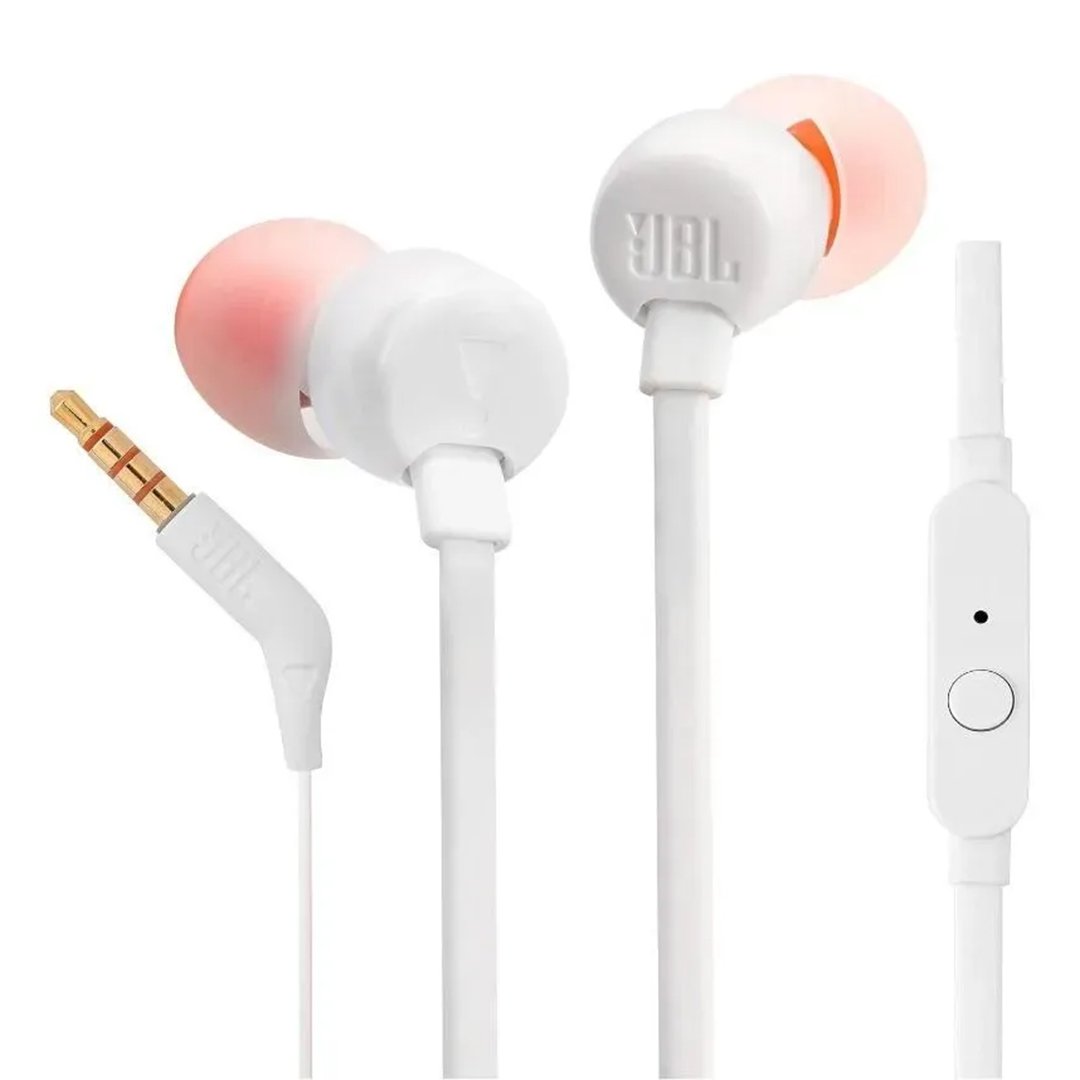 JBL Tune 110 Earphones White