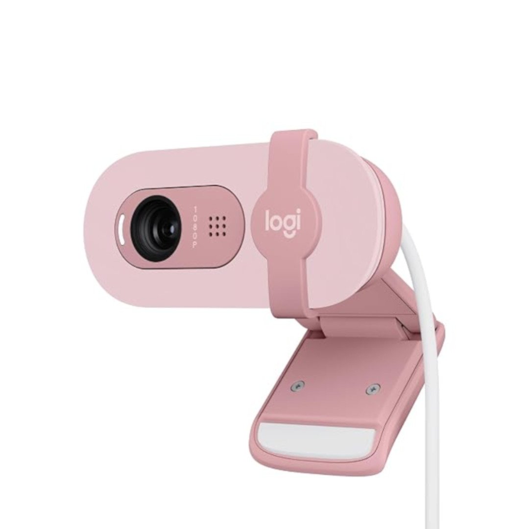 Logitech Brio 100 Full HD Webcam –Rose – USB-C